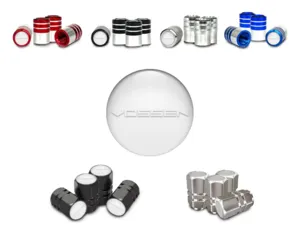 Vossen Reifen Ventil Schaftkappe  für LKWs Rennsport Look